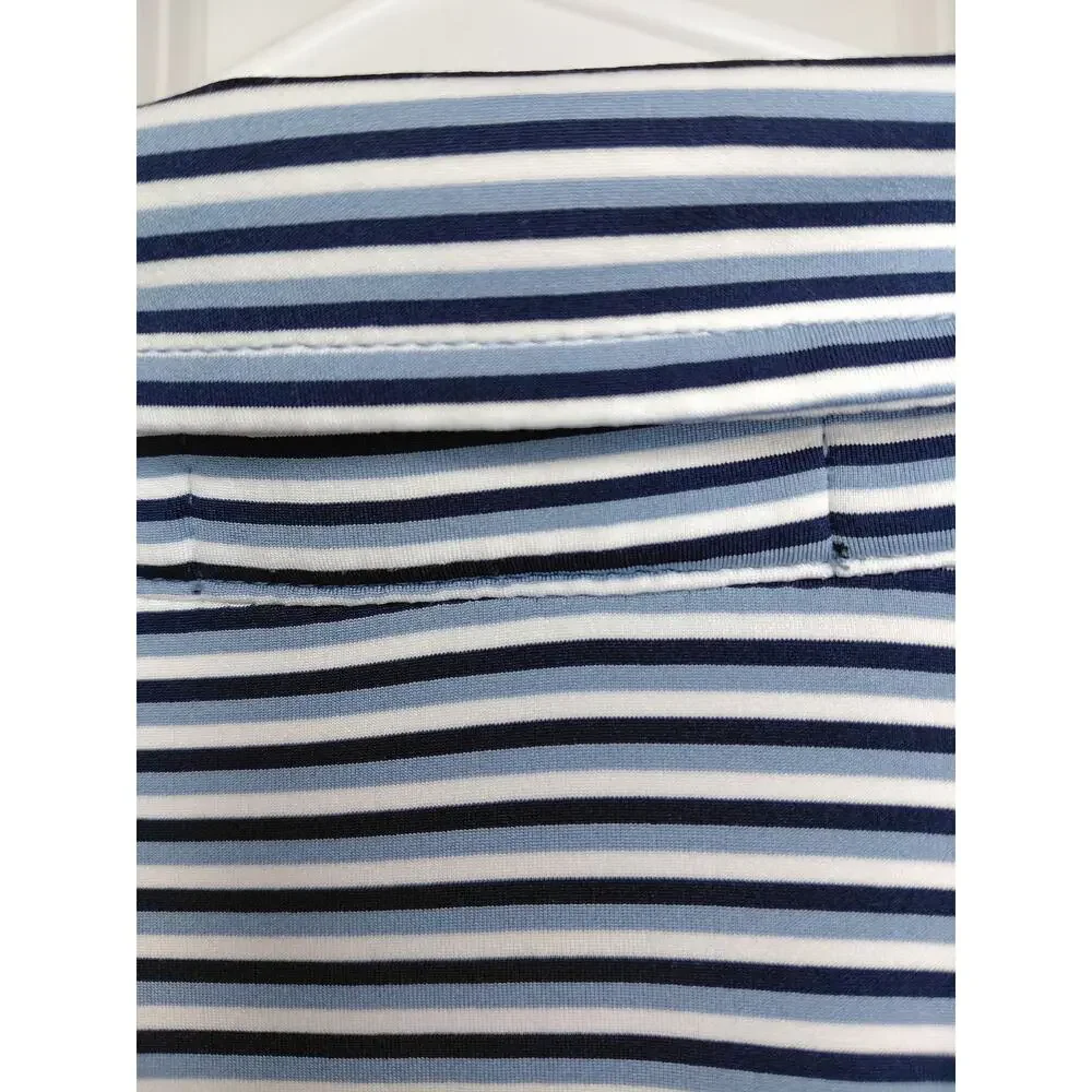 RLX Ralph Lauren Chicago Golf Club Striped Performance Polo Shirt Men’s Large